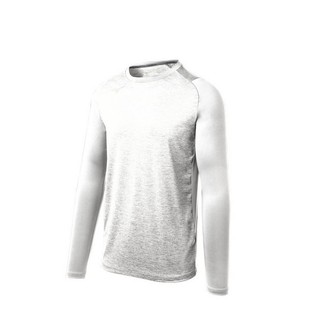 Mizuno Alpha Stretch Sleeve Férfi Base Layer Fehér HGY352974